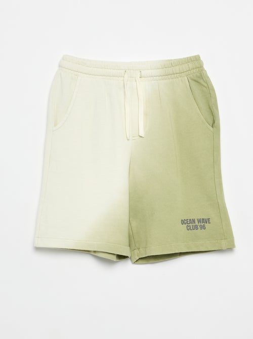Bermuda en french terry tie and dye - Kiabi