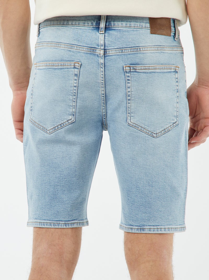 Bermuda en jean 5 poches BLEU - Kiabi