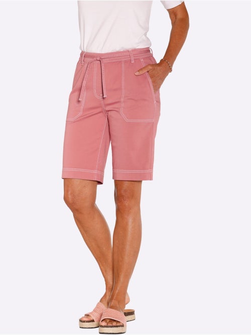 Bermuda en jean à ceinture élastique avec poches plaquées - Taille standard - Witt - Kiabi Bermuda en jean à ceinture élastique avec poches plaquées - Taille standard - Witt - Kiabi