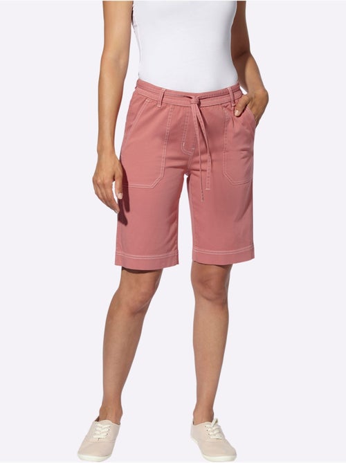Bermuda en jean à ceinture élastique avec poches plaquées - Taille standard - Witt - Kiabi Bermuda en jean à ceinture élastique avec poches plaquées - Taille standard - Witt - Kiabi