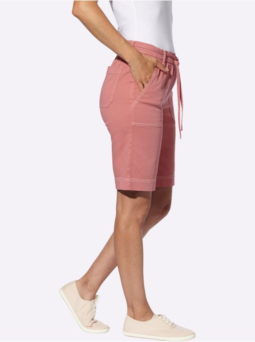 Bermuda en jean à ceinture élastique avec poches plaquées - Taille standard - Witt - Kiabi Bermuda en jean à ceinture élastique avec poches plaquées - Taille standard - Witt - Kiabi