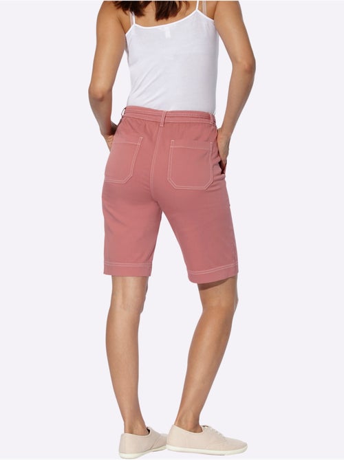 Bermuda en jean à ceinture élastique avec poches plaquées - Taille standard - Witt - Kiabi Bermuda en jean à ceinture élastique avec poches plaquées - Taille standard - Witt - Kiabi