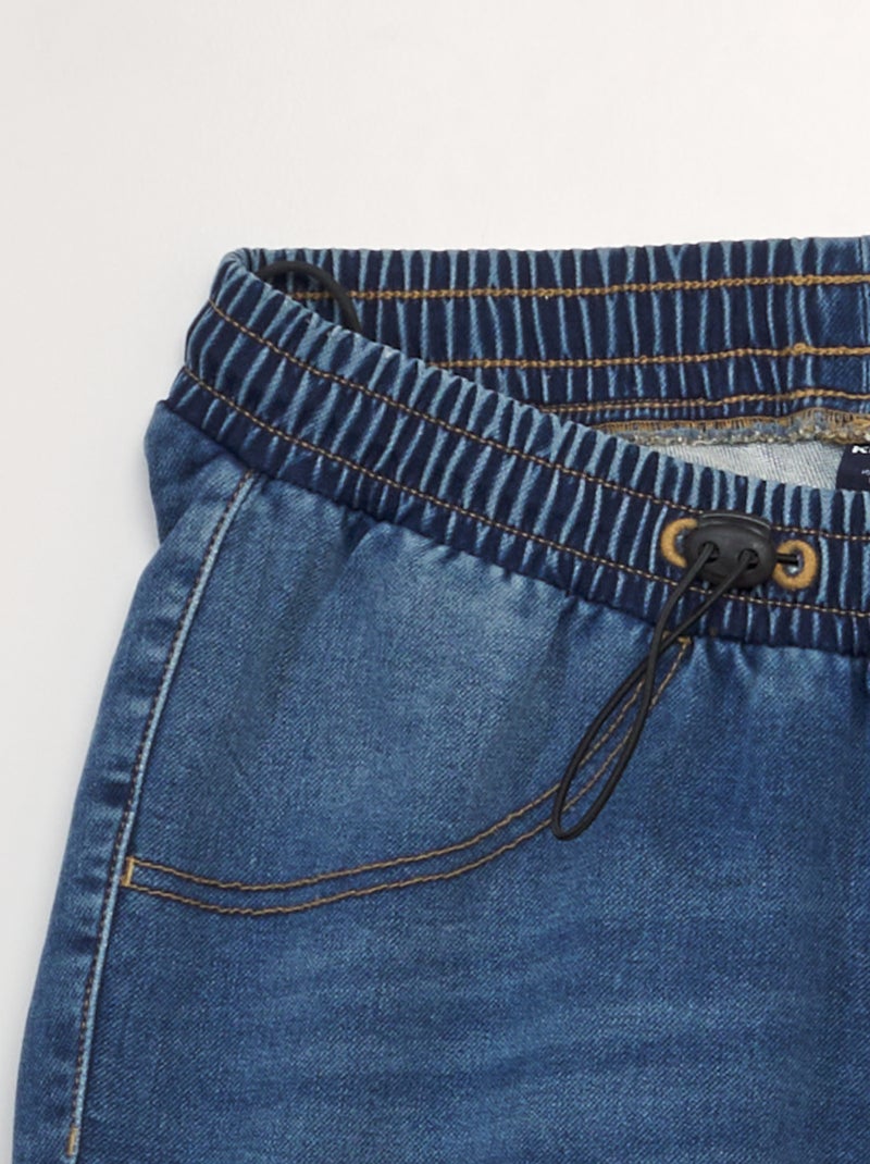 Bermuda en jean à taille élastiquée So Easy Bleu Homme