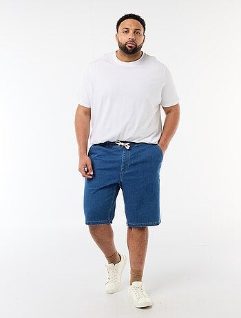 Bermuda en jean avec cordons de serrage