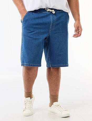 Bermuda en jean avec cordons de serrage