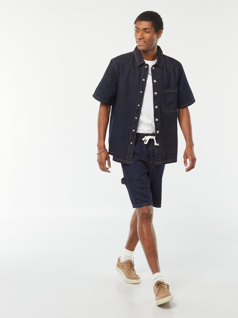 Bermuda en jean avec poches Brut - Kiabi
