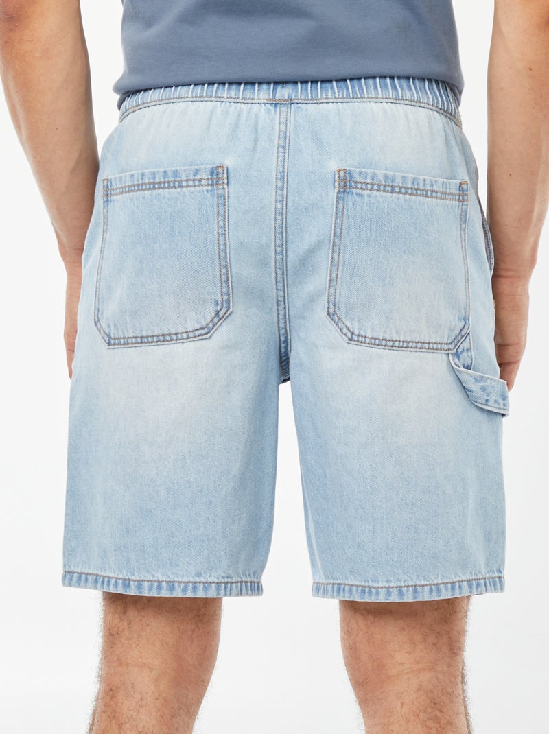 Bermuda en jean avec poches Triple stone - Kiabi
