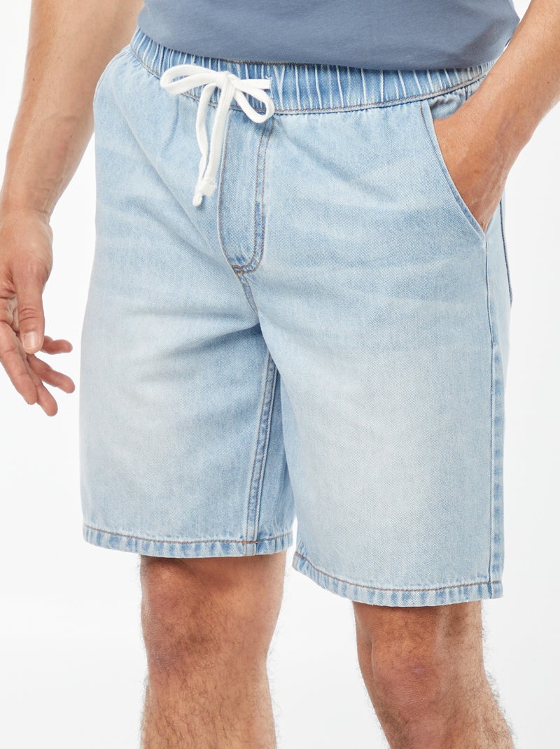 Bermuda en jean avec poches Triple stone - Kiabi