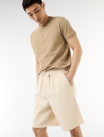 Bermuda en jean avec taille élastiquée