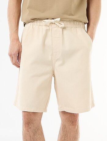 Bermuda en jean avec taille élastiquée