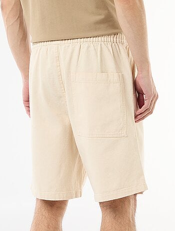 Bermuda en jean avec taille élastiquée