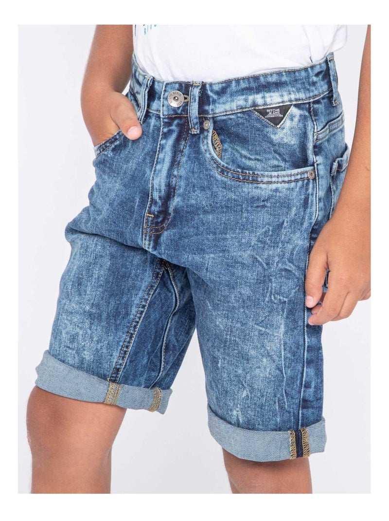 Bermuda en jean BALGAR garçon Bleu - Kiabi