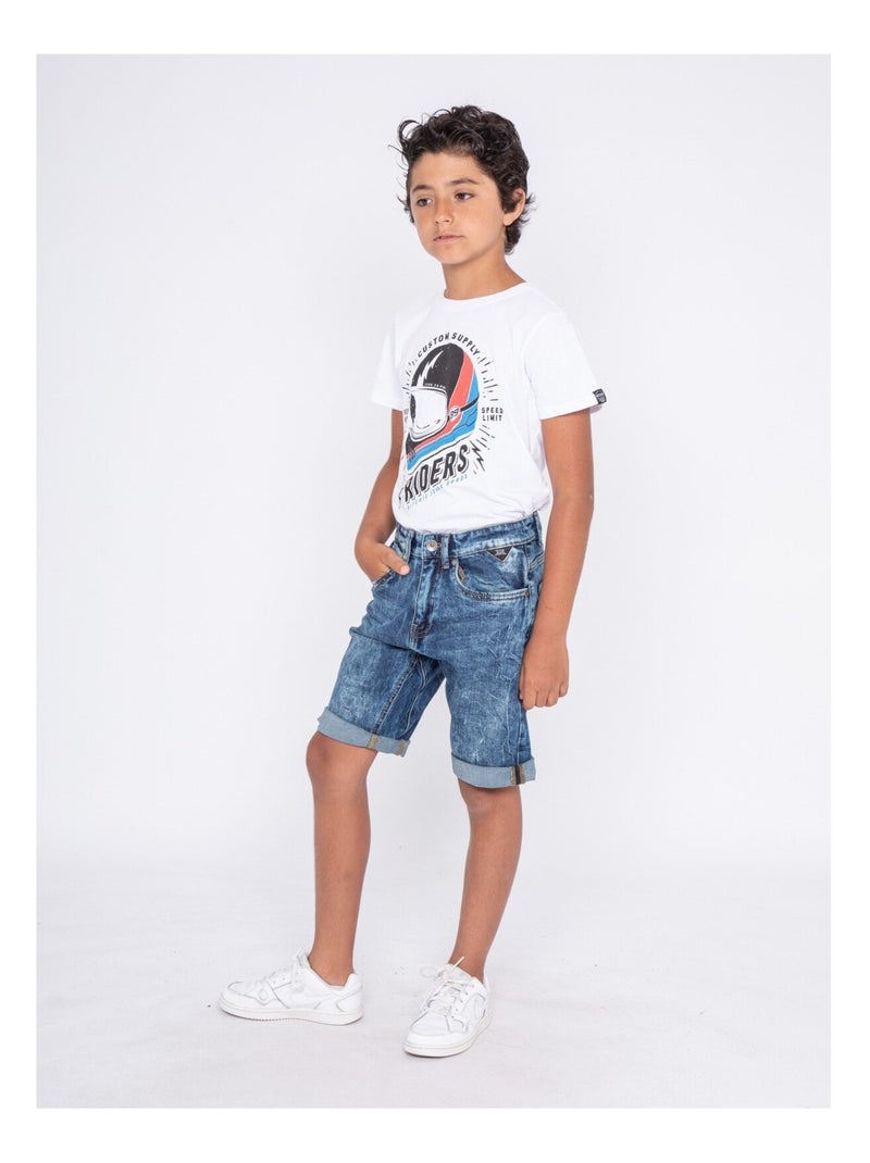 Bermuda en jean BALGAR garçon Bleu - Kiabi