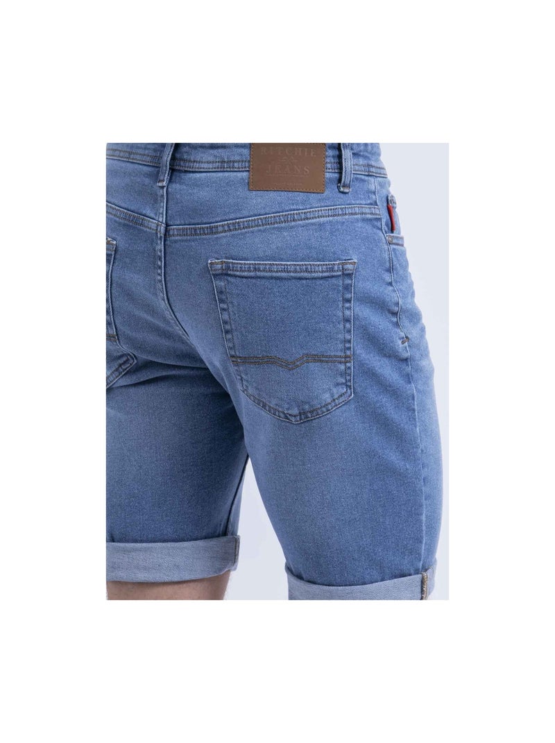 Bermuda en jean BELONI Bleu clair - Kiabi