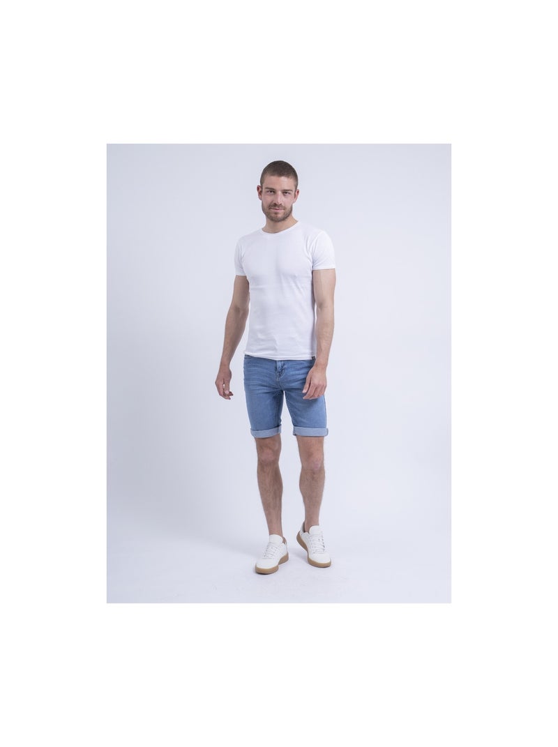 Bermuda en jean BELONI Bleu clair - Kiabi