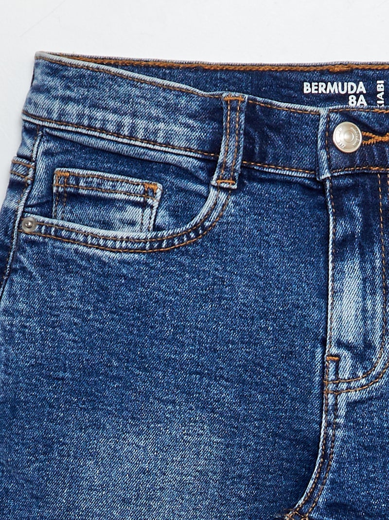 Bermuda en jean BLEU - Kiabi