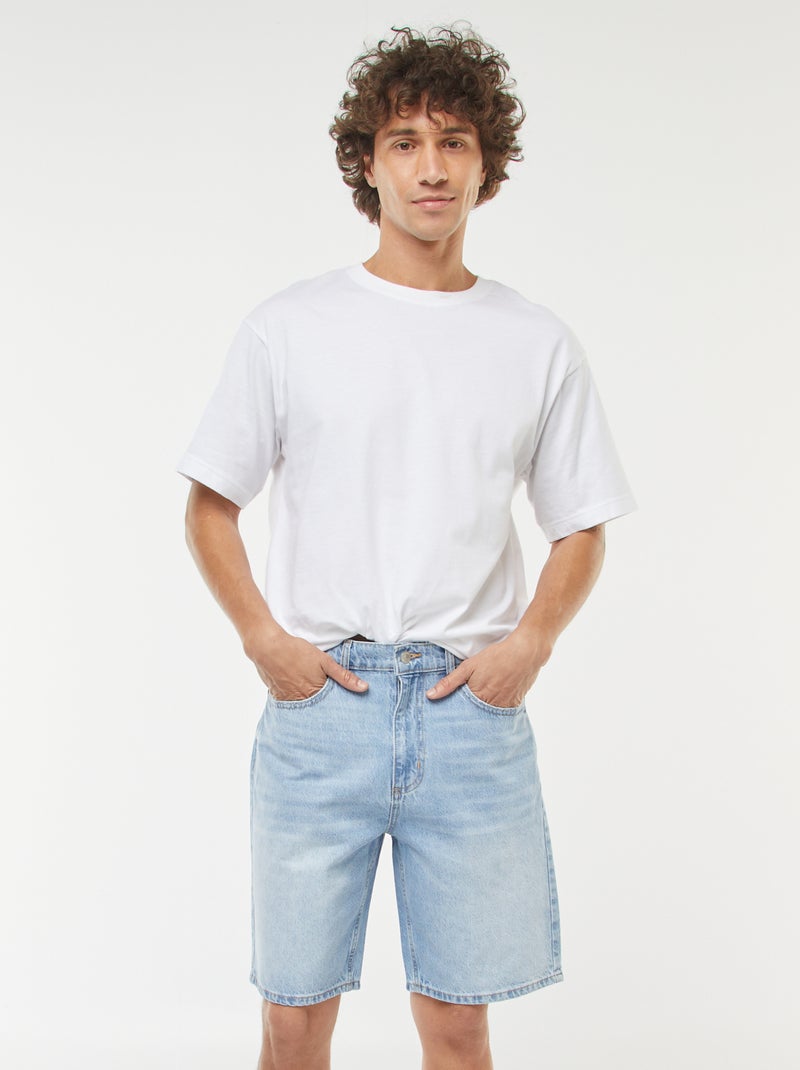 Bermuda en jean Bleu - Kiabi