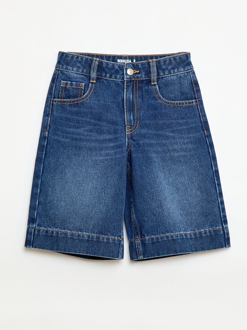 Bermuda en jean Bleu - Kiabi