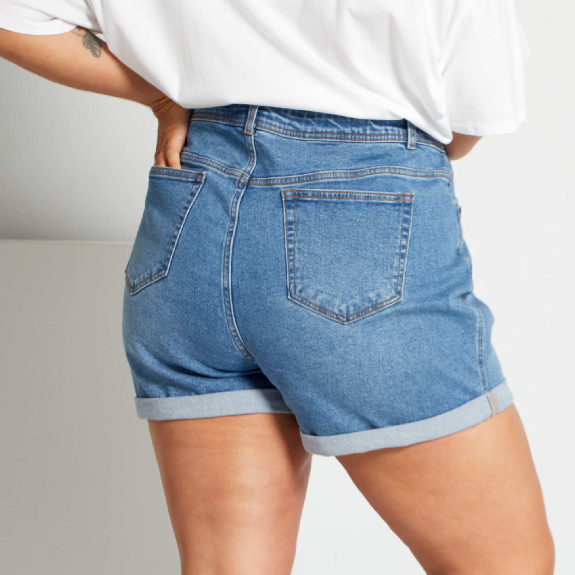 Bermuda en jean null bleu Kiabi 18,00€