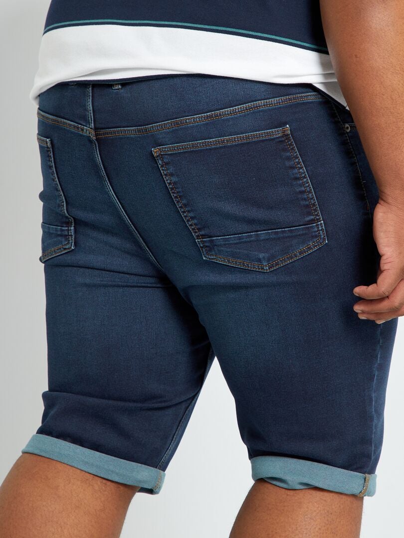 Bermuda en jean bleu indigo - Kiabi