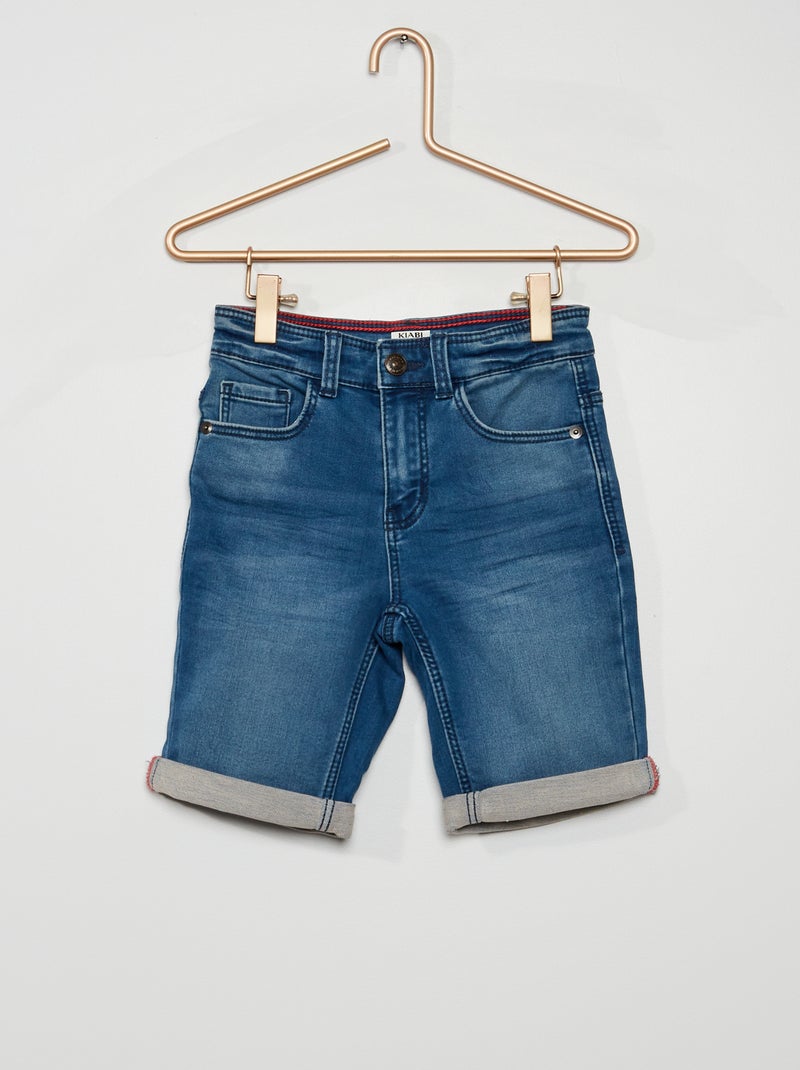 Bermuda en jean bleu - Kiabi