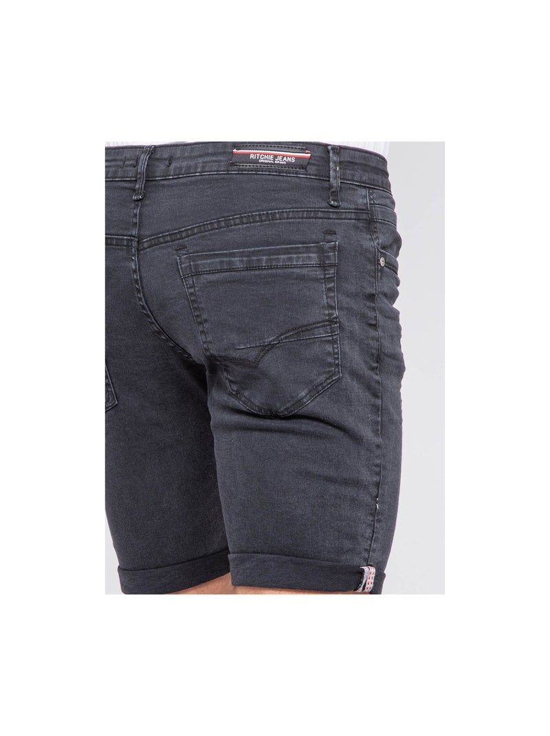 Bermuda en jean BLODO Noir - Kiabi
