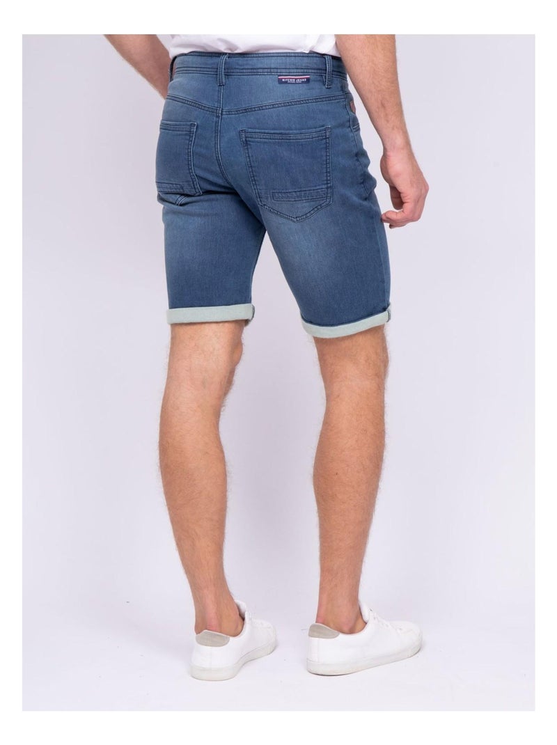 Bermuda en jean BRICO Bleu clair - Kiabi