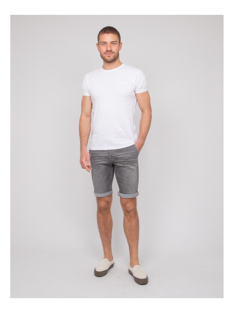 Bermuda en jean BRITER Gris - Kiabi