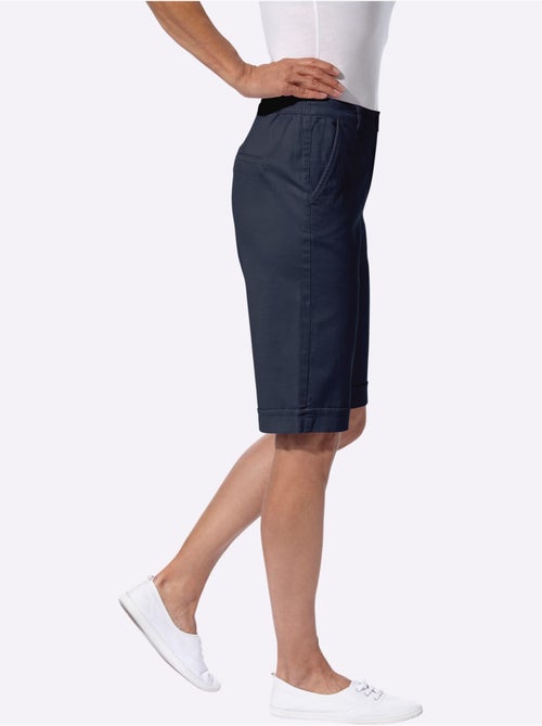 Bermuda en jean décontracté avec ceinture élastique et poches - Taille standard - Moda Vilona - Kiabi