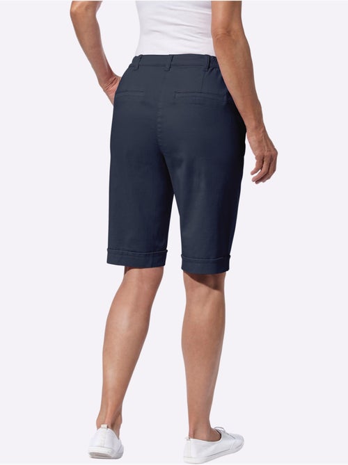Bermuda en jean décontracté avec ceinture élastique et poches - Taille standard - Moda Vilona - Kiabi