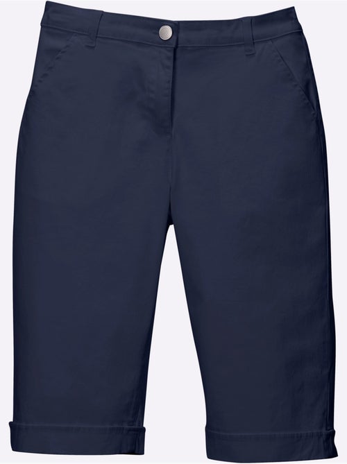 Bermuda en jean décontracté avec ceinture élastique et poches - Taille standard - Moda Vilona - Kiabi