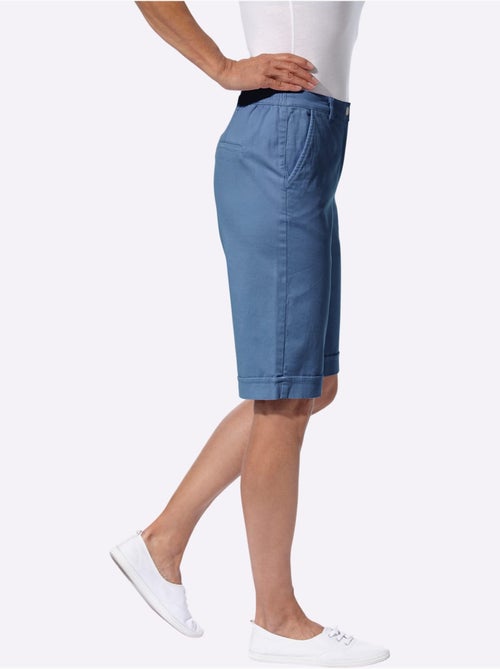 Bermuda en jean décontracté avec ceinture élastique et poches - Taille standard - Moda Vilona - Kiabi Bermuda en jean décontracté avec ceinture élastique et poches - Taille standard - Moda Vilona - Kiabi