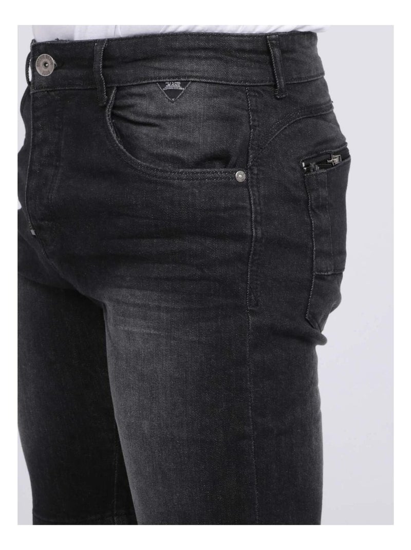 Bermuda en jean droit BILLING Noir - Kiabi