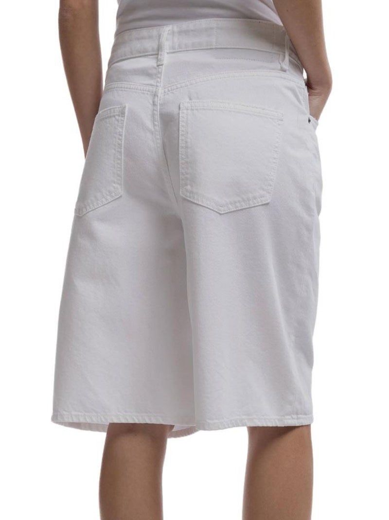 Bermuda en jean Femme Teddy Smith Blanc - Kiabi