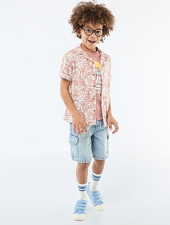 Bermuda en jean multipoche