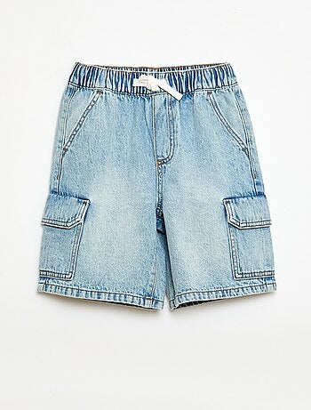 Bermuda en jean multipoche