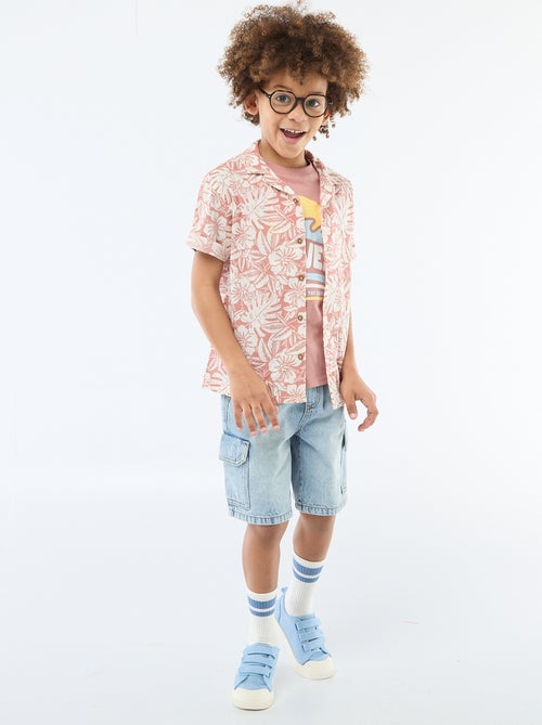 Bermuda en jean multipoche - Kiabi Bermuda en jean multipoche - Kiabi