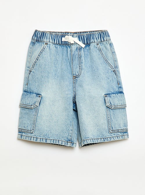 Bermuda en jean multipoche - Kiabi Bermuda en jean multipoche - Kiabi