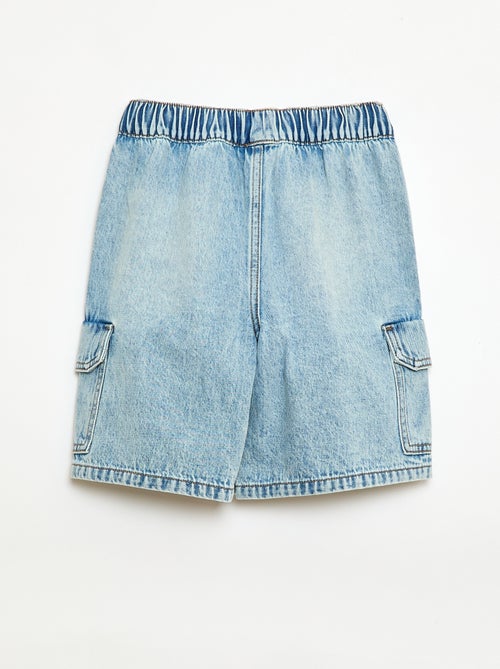Bermuda en jean multipoche - Kiabi Bermuda en jean multipoche - Kiabi