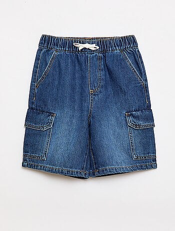 Bermuda en jean multipoche