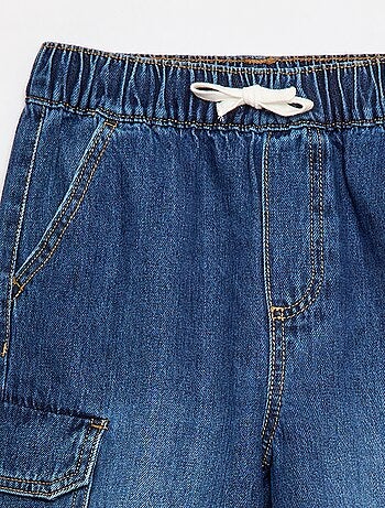 Bermuda en jean multipoche