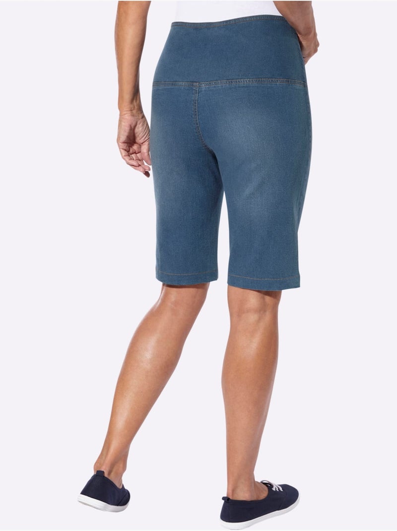 Bermuda En Jean Qualité Coton Doux Sur La Peau - Taille Standard - Witt Bleu - Kiabi