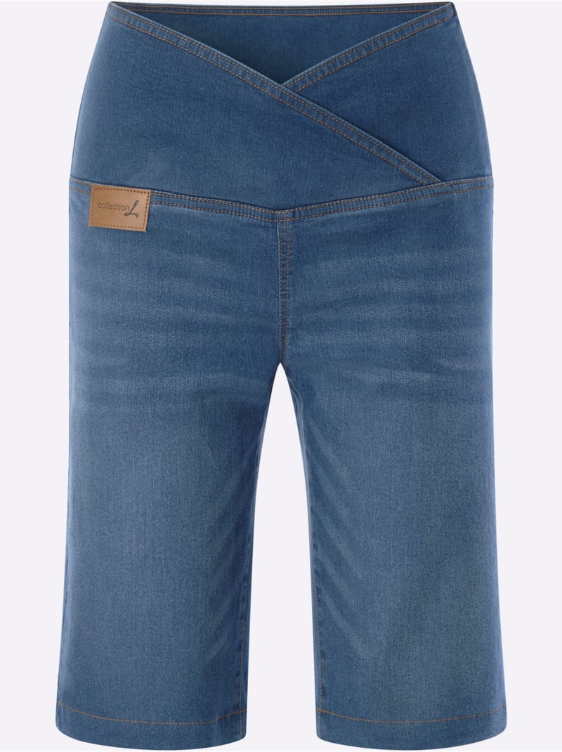 Bermuda En Jean Qualité Coton Doux Sur La Peau - Taille Standard - Witt Bleu - Kiabi