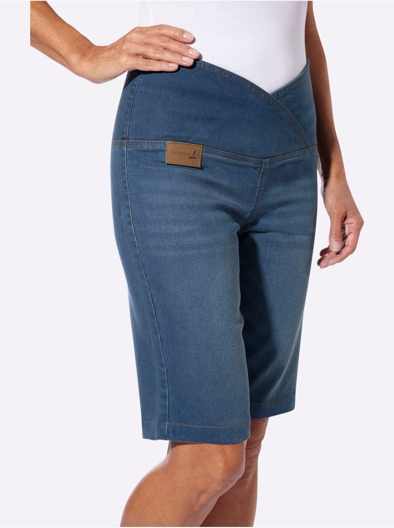 Bermuda En Jean Qualité Coton Doux Sur La Peau - Taille Standard - Witt Bleu - Kiabi