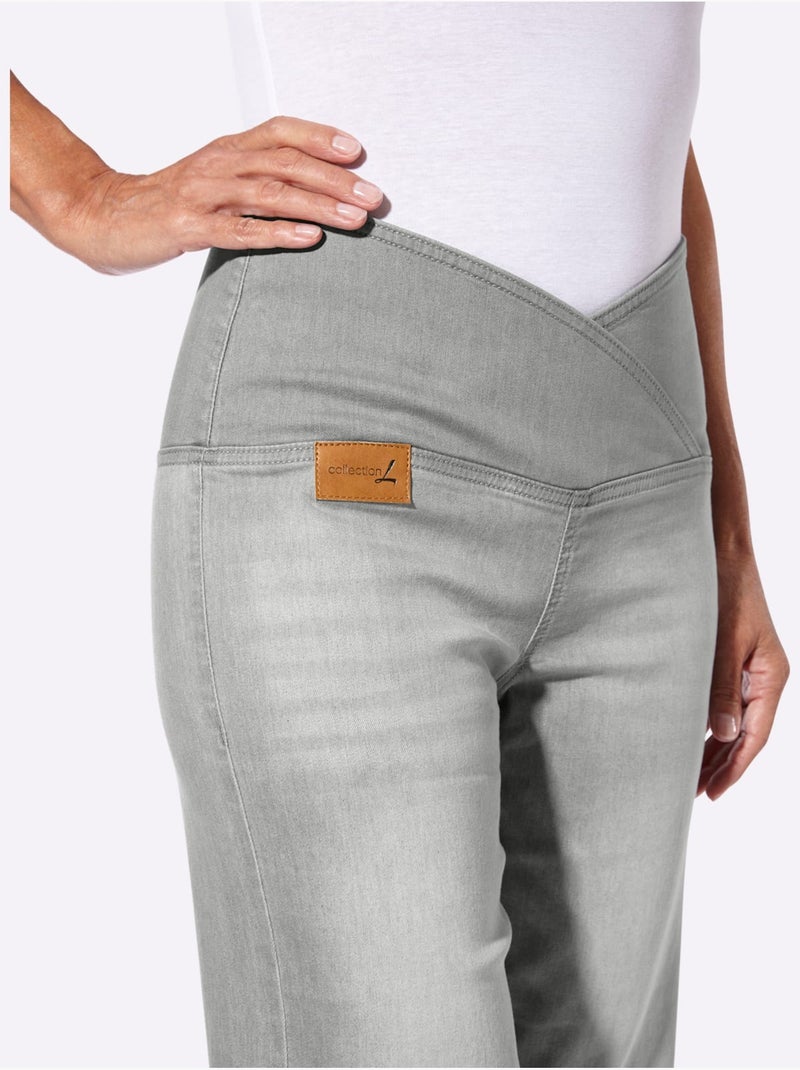 Bermuda En Jean Qualité Coton Doux Sur La Peau - Taille Standard - Witt Gris Bleu - Kiabi