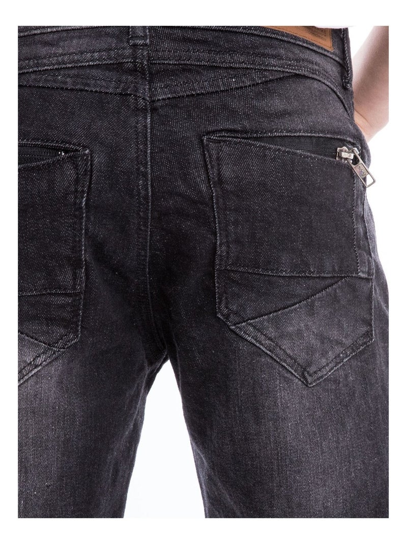 Bermuda en jean slim BILLING garçon Noir - Kiabi