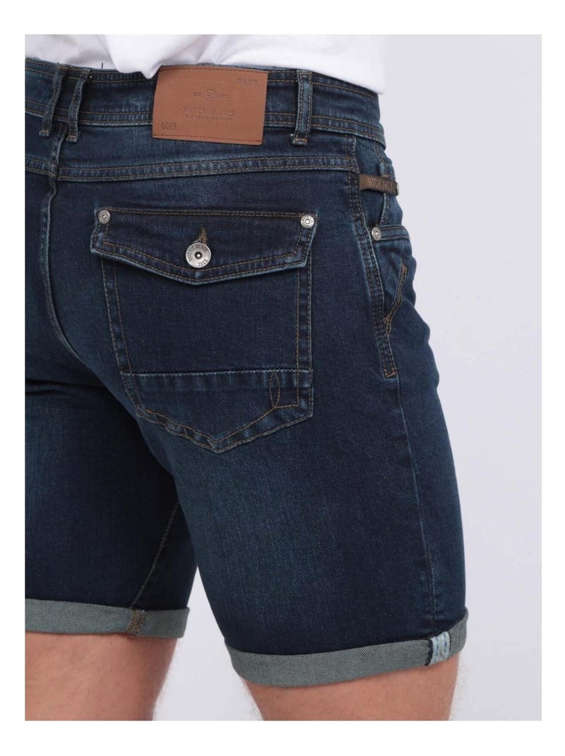 Bermuda en jean slim BLOOMING Bleu foncé - Kiabi