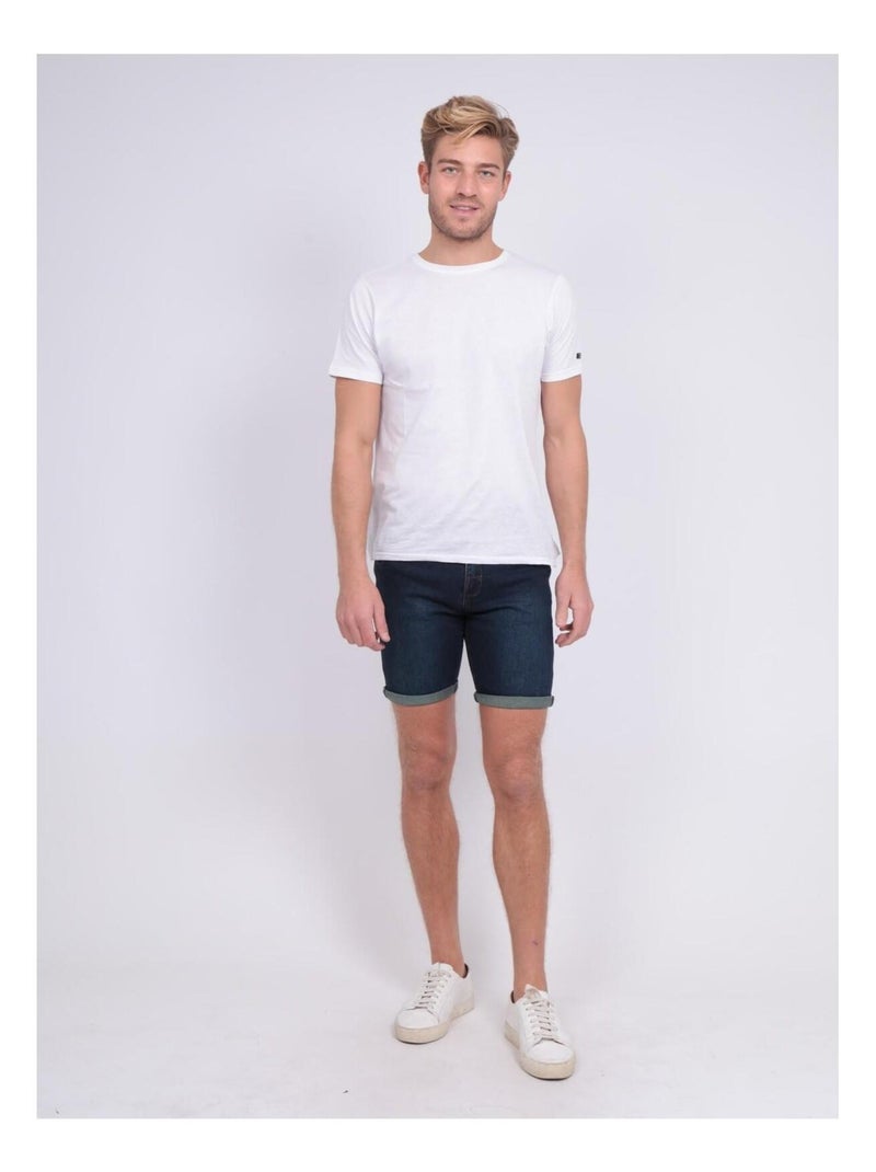 Bermuda en jean slim BLOOMING Bleu foncé - Kiabi