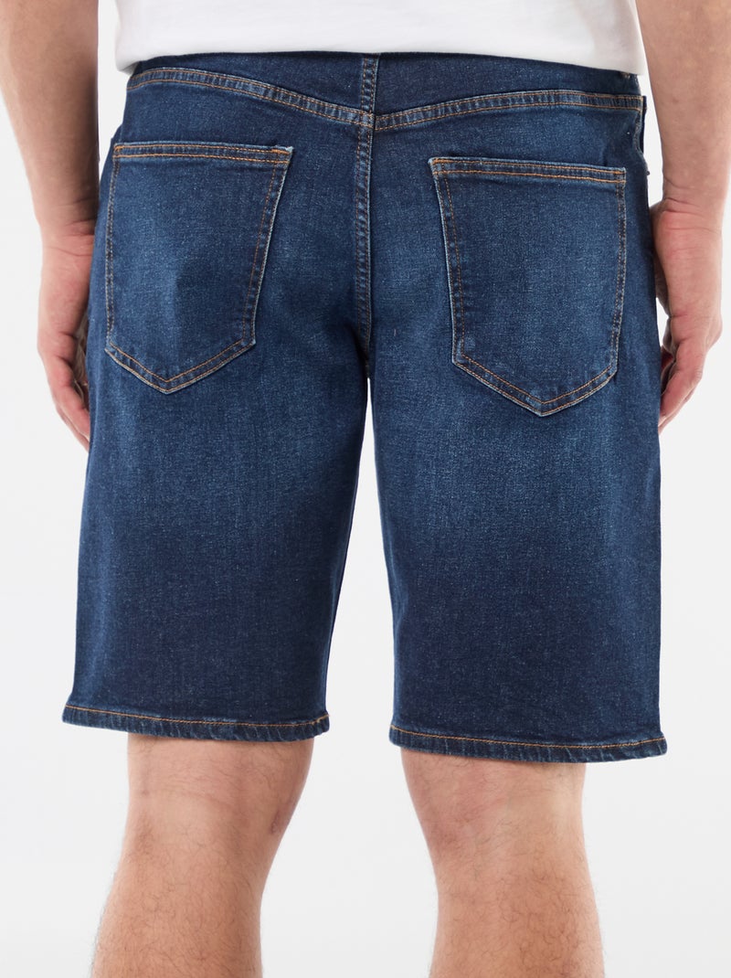 Bermuda en jean slim fit Bleu - Kiabi
