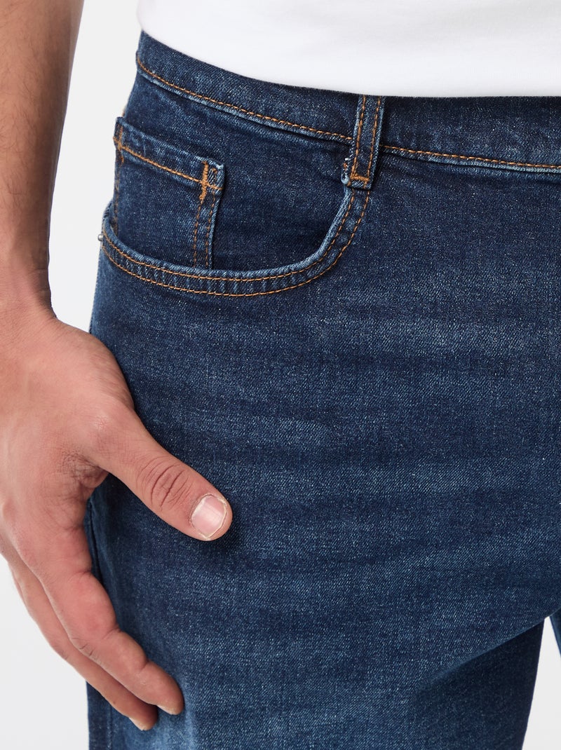 Bermuda en jean slim fit Bleu - Kiabi